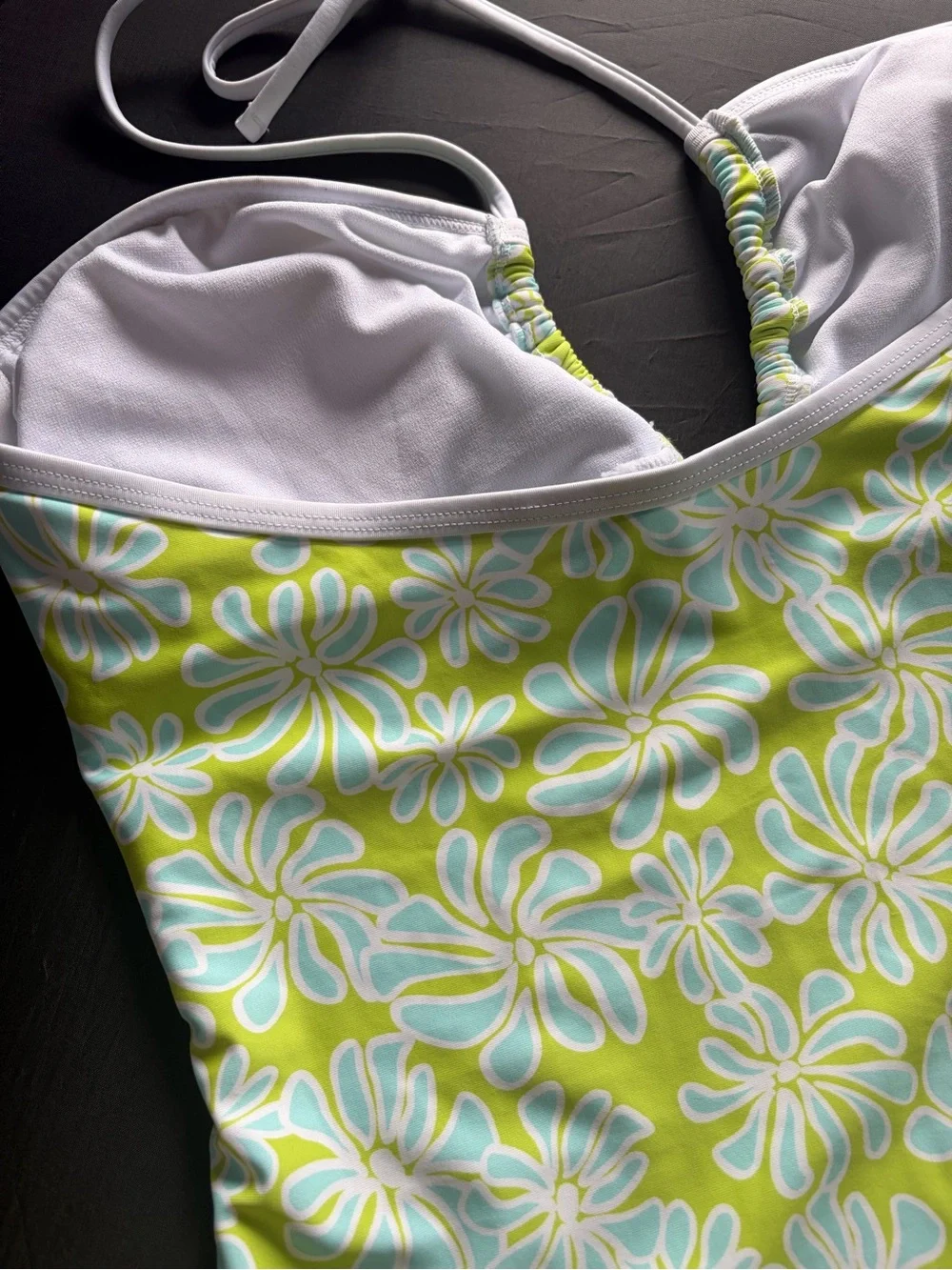 Ninety nine Lime Green Floral One-Piece Swimsuit